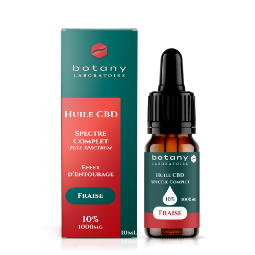 Huile CBD Full Spectrum Fraise 10%