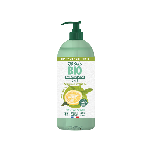 JE SUIS BIO Shampooing douche yuzu verveine 1L