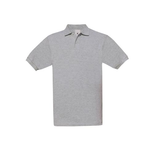 B&C POLO SAFRAN HEATHER GREY - 2XL