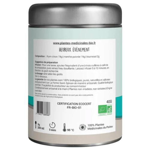 Tisane Heureux événement Bio