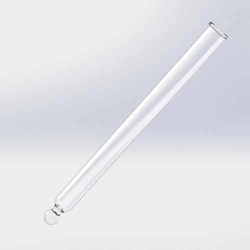 Pipette en verre pour compte-gouttes - Pointe droite, 91 mm