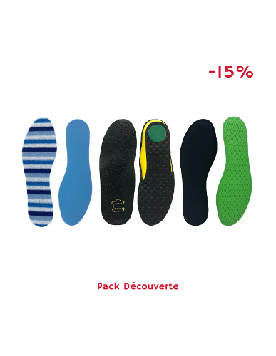 Pack Découverte - 3 paires de semelles variées