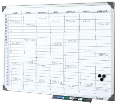 Tableau Planning Journalier Magnétique