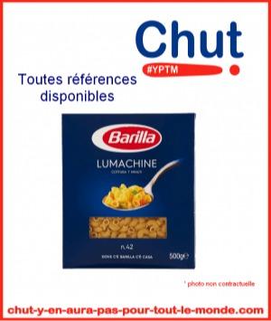 BARILLA 1/2 PENNE TRIC.LC 14X500G toutes Refs