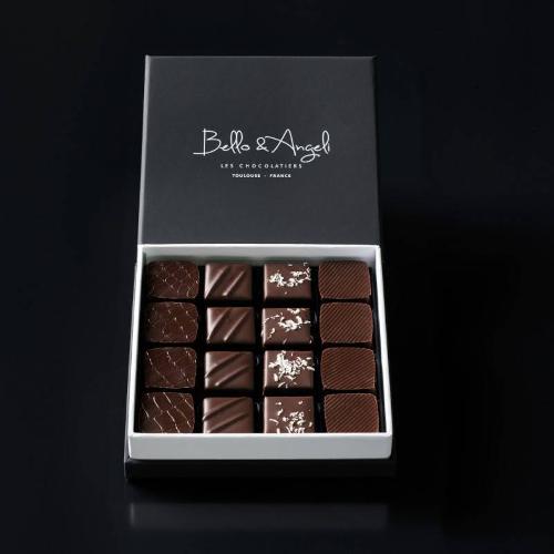 COFFRET GANACHES GRANDS CRUS 16 CHOCOLATS