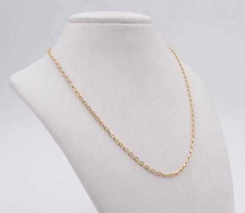 Chaîne Forçat en or 18 carats 1.3 mm d'épaisseur 45 cm 3.15 grammes