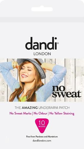 Female dandi® patch 10 pack - tampons anti-transpiration avancés pour femmes