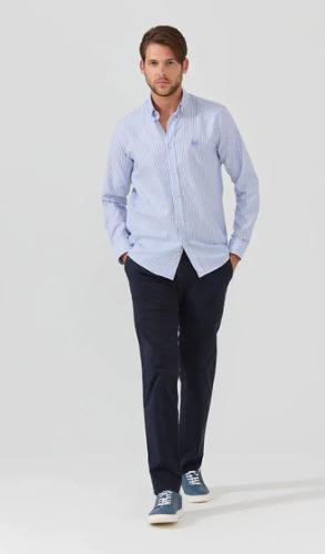 Harvey : Chino Regular Fit en Coton Stretch