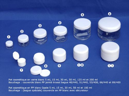 Flacons cosmétique en plastique