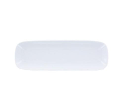 PLAT LONG RECTANGLE BLANC 22 X 7 CM