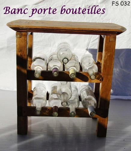 032 banc porte bouteille