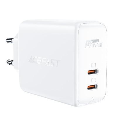 Chargeur mural Acefast GaN USB Type C 50W, PD, QC 3.0, AFC