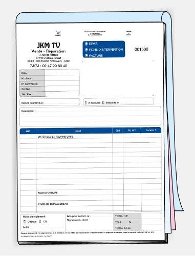 Devis/Facture/Fiche d’intervention