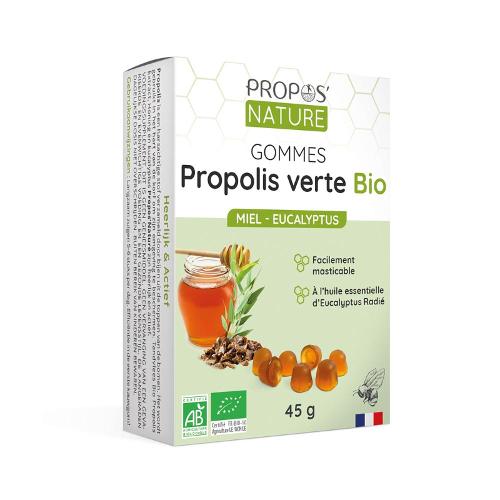 GOMMES PROPOLIS MIEL EUCALYPTUS BIO 45G