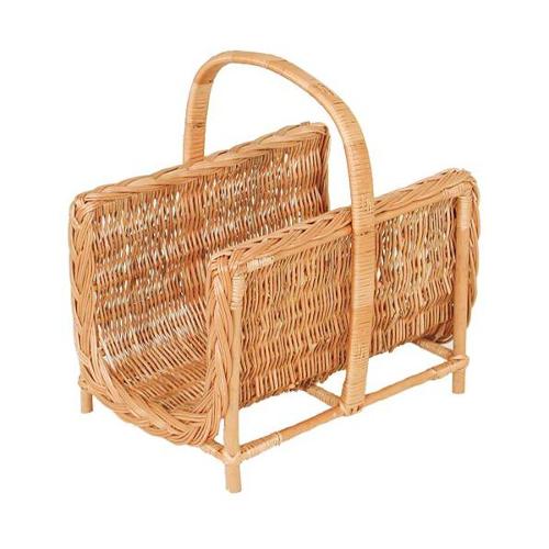 Panier à bois 1/2 rond avec pied