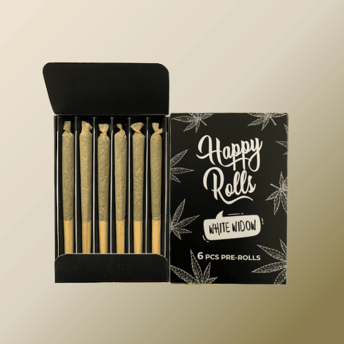 Pre-roulés HHC White Widow x6 – Happy Rolls