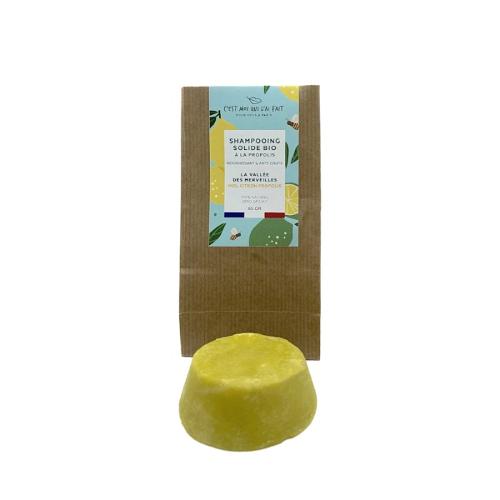 Shampooing solide bio miel et citron