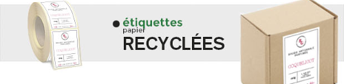 Étiquettes Récyclées