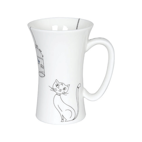 Méga mug chat et oiseau 600 ml