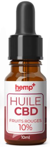 Huile CBD 10 ml  - Fruits Rouge 10%