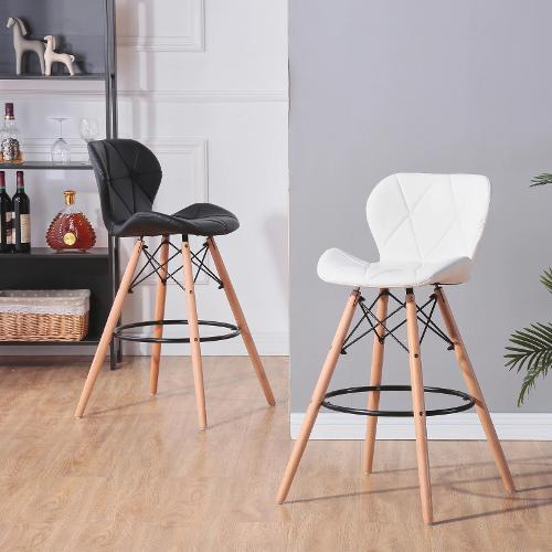 Tabouret de bar en cuir par 2