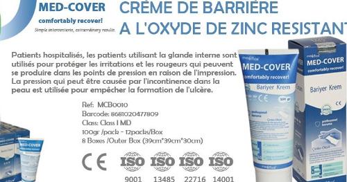 MED-COVER BARRIERE CREME A L'OXYDE DE ZINC RESISTANT