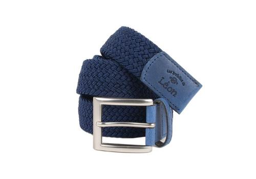 Ceinture tressée Bleu marine