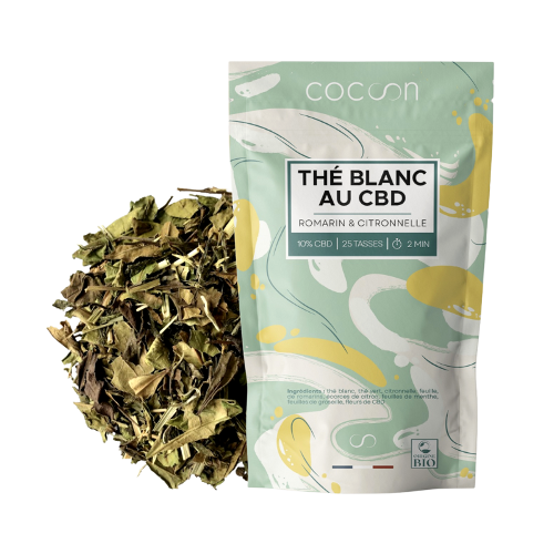 Thé blanc au CBD - Romarin citronnelle