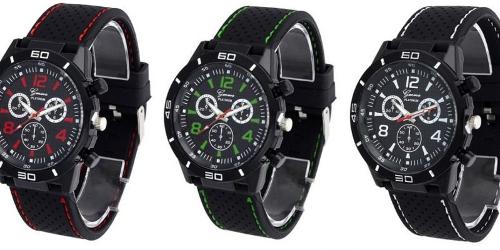 Lot de 9 superbes montres Geneva Platinum Sport