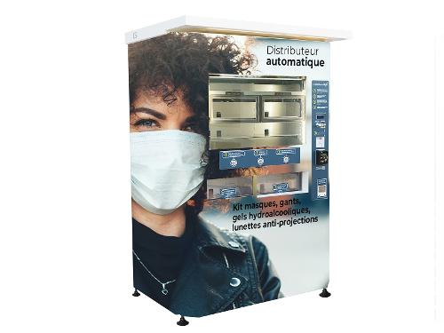 KIOSQUE POUR KITS SANITAIRES