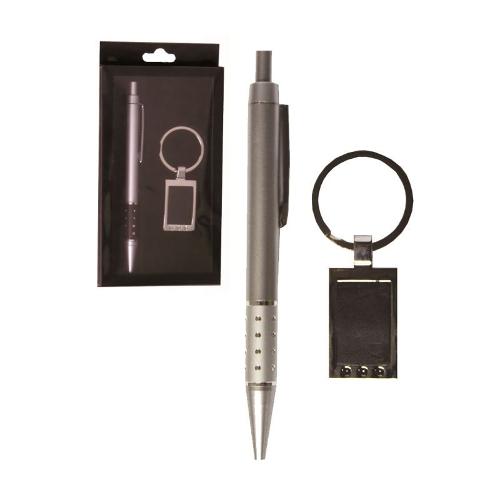 Parure Stylo Et Porte Cle Plaque