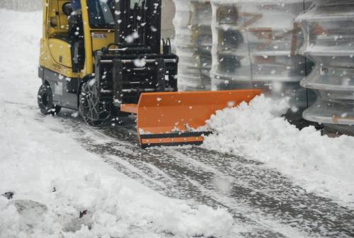 Lames chasse-neige type SCH, appareil pour chariot élévateur