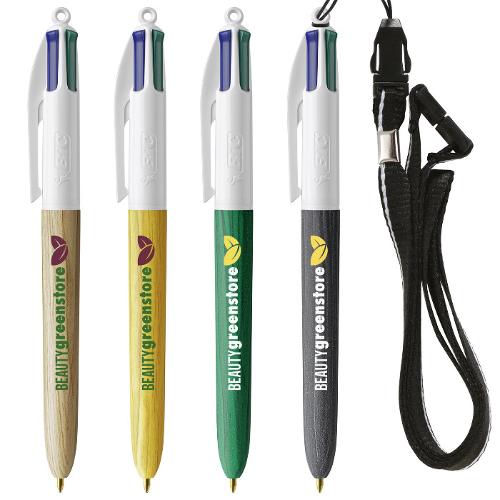 stylo BIC® 4 Couleurs effet Bois - nouveauté 2022 