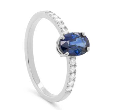 Solo Saphir bleu 1 ct / 10 bts - 0,2 ct B230