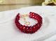 Bracelet en perles rouge fait main ~ (CIELO CRAFT)