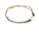 Bracelet double Lurex et Jade (CLARY SCOTT PARIS)