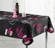 Nappe rectangulaire anti tâche – Cercles & teinte rose (PRODECO)