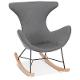 Rocking chair KABOSU en tissu (gris clair) (MAISON TECHNEB)