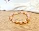 Bracelet en pierres naturelles de quarts rose ~ (CIELO CRAFT)