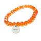 Bracelet fantaisie orange clair personnalisé - 1541 (FRANCKS SAS - BIJOULIA)