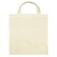 Tote bag, sac shopping en coton bio, anses courtes, 140 g/m² (TENUE COMPLETE)