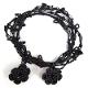 BRACELET ET COLLIER "CHAINETTE" NOIR CARBONE (KARAWAN AUTHENTIC)